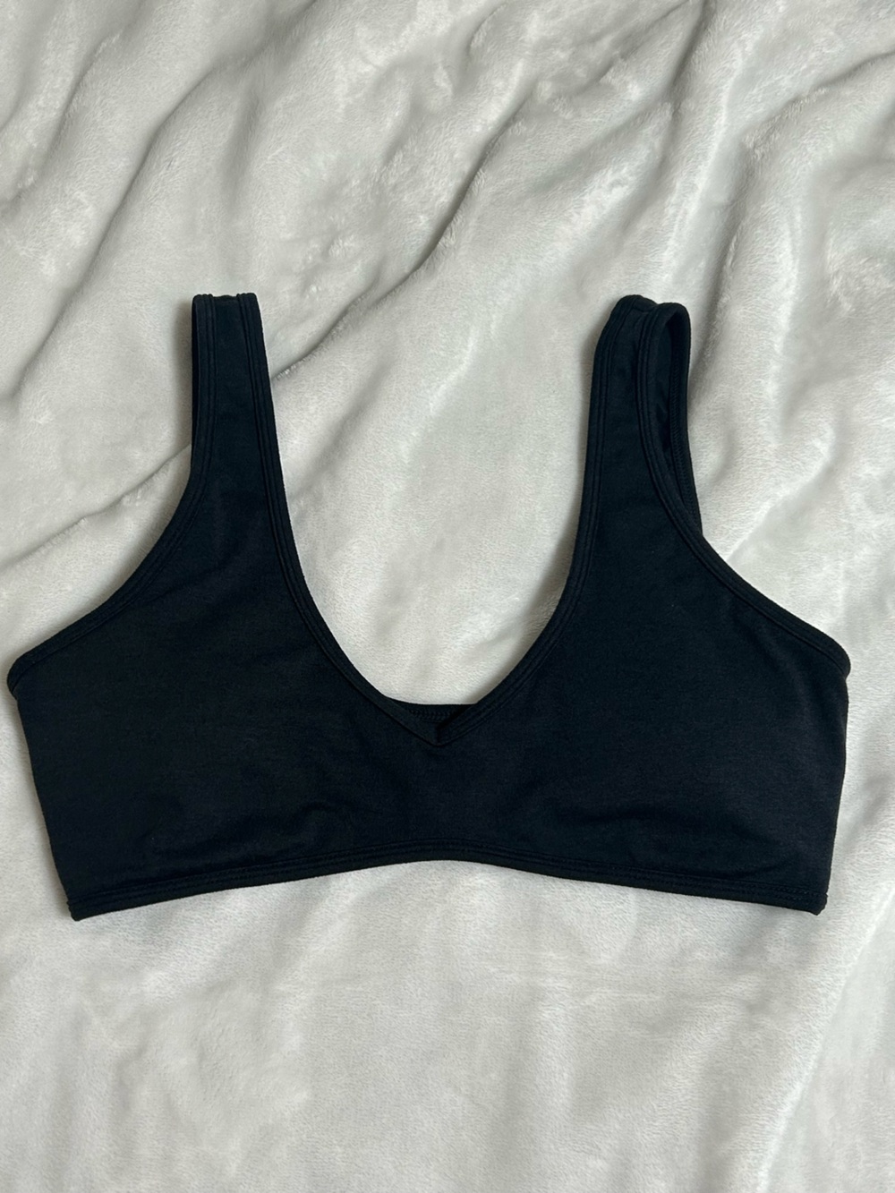 P'tula Black V-Neck MVP Bralette